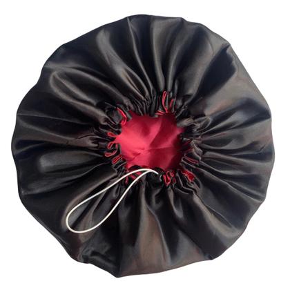 Imagem de Touca de Cetim Dupla face Ajustável Antifrizz TAMANHO XG - COR PINK