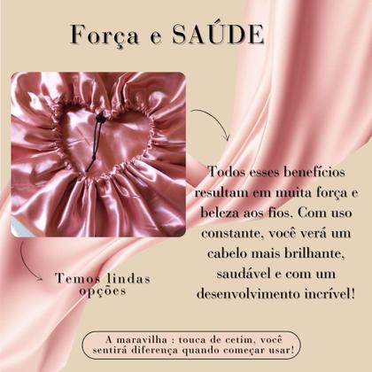 Imagem de Touca de Cetim Dupla-Face Color Anti-Friss Poli