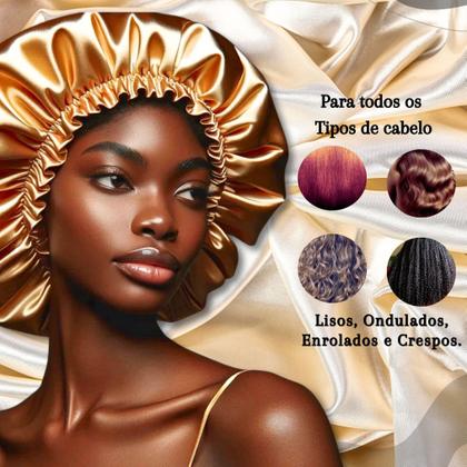 Imagem de Touca de Cetim Dupla-Face Color Anti-Friss Poli