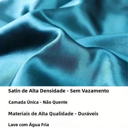 Imagem de Touca De Dormir Feminina Em Cetim De Alta Densidade, Respirável, Com Elástico Largo E Tecido Macio