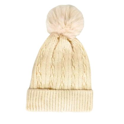 Imagem de Touca De Lã Gorro Adulto Inverno Frio Com Pompom Forrada