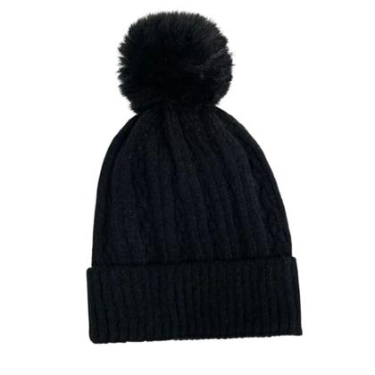 Imagem de Touca De Lã Gorro Adulto Inverno Frio Com Pompom Forrada