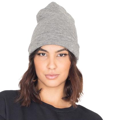 Imagem de Touca De Lã Gorro Estilo Beanie Feminina Básica Lisa Inverno