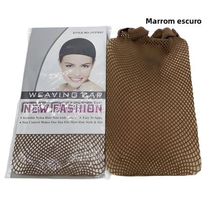 Imagem de Touca De Malha Elástica Preta Esticável 4 Peças Rede De Cabelo Para Peruca