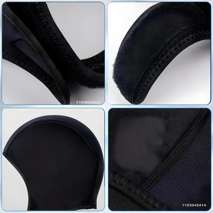 Imagem de Touca De Mergulho Unissex De Neoprene 3mm, Térmica, Elástica, Com Alças De Queixo Para Surf