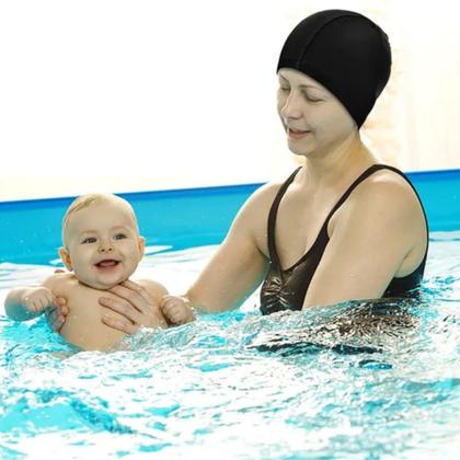 Imagem de Touca de natação de tecido hidroginástica