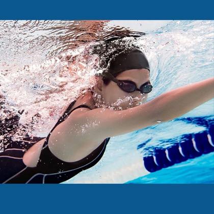 Imagem de Touca de natação de tecido hidroginástica