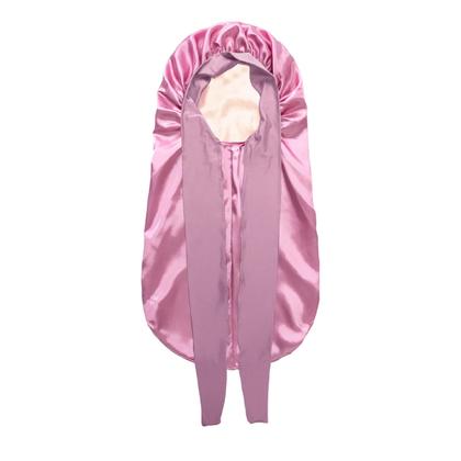 Imagem de Touca De Seda Extra Grande Com Elástico, Faixa De Cabelo De Cetim Confortável Para Dormir À Noite E