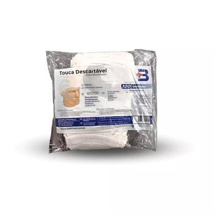 Imagem de TOUCA DESCARTÁVEL GORRO BRANCO C/100un BELAMASK - KIT C/4 PCT