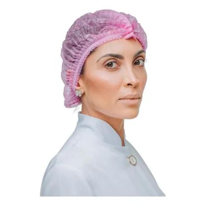 Imagem de Touca descartavel ntflex 2156 sanfonada rosa tnt 50un