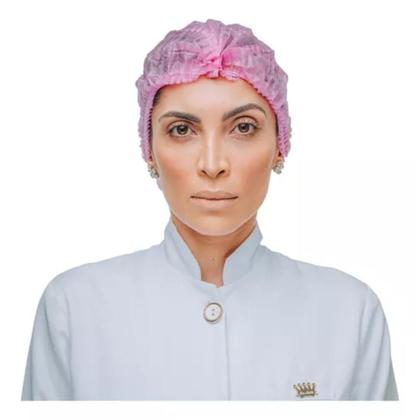 Imagem de Touca descartavel ntflex 2156 sanfonada rosa tnt 50un