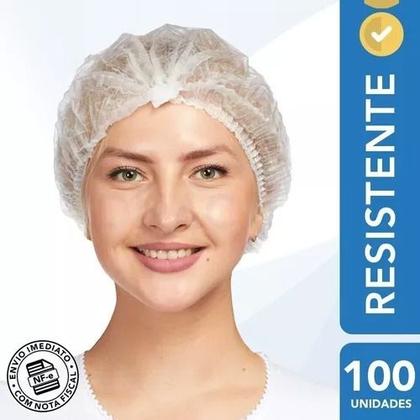 Imagem de Touca Descartável Tnt C/ Elástico C/100 C/ Nota 