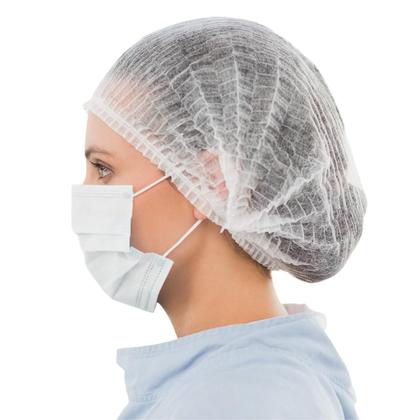 Imagem de Touca Descartável Tnt C/ Elástico C/100 Unidades C/ Nota
