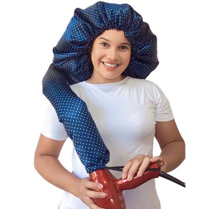 Imagem de Touca Difusora Secadora de Cetim Dupla Face Define Cachos