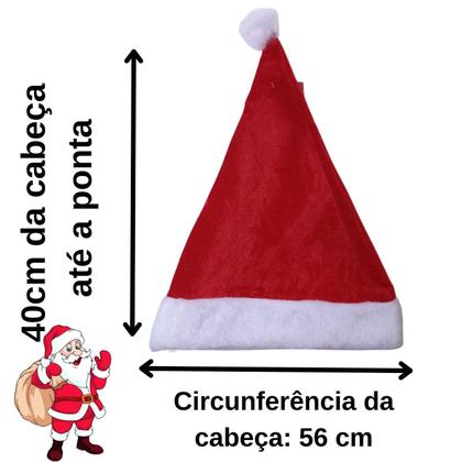 Imagem de Touca Do Papai Noel Gorro De Natal De Veludo