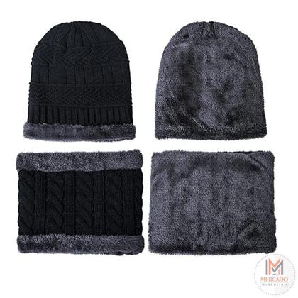 Imagem de Touca E Gola Balaclava Cachecol Proteção Contra Frio Intenso