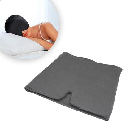 Imagem de Touca Faixa Termica Elastica Dor De Cabeça Alivio Enxaqueca Quente e Frio Cor:Cinza