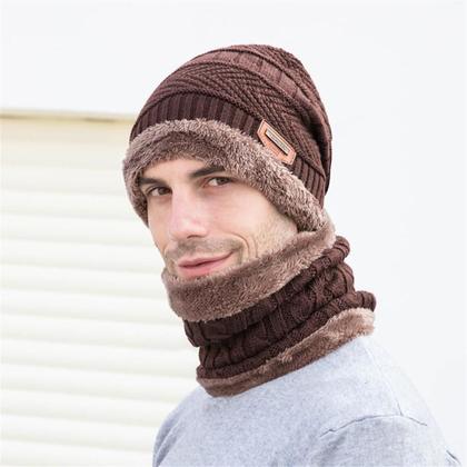 Imagem de Touca Gorro + Cachecol Quentinho Inverno Sku:kt01