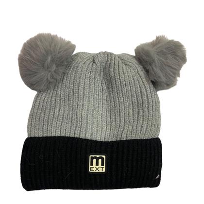 Imagem de Touca Gorro Capuz De Lã C/pompom Pelúcia Cores Liso