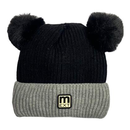 Imagem de Touca Gorro Capuz De Lã C/pompom Pelúcia Cores Liso