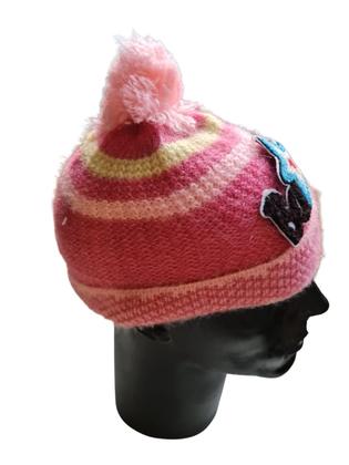 Imagem de Touca Gorro Infantil Cor Menina Inverno Com Pompom