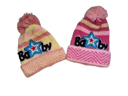 Imagem de Touca Gorro Infantil Cor Menina Inverno Com Pompom