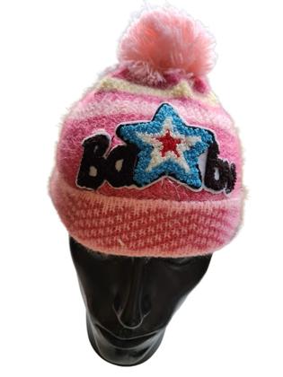 Imagem de Touca Gorro Infantil Cor Menina Inverno Com Pompom