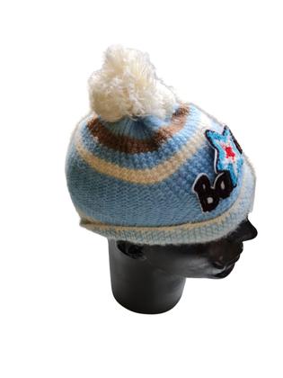 Imagem de Touca gorro infantil cor menino inverno c/ pompom