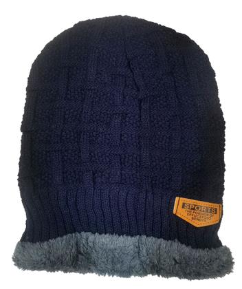 Imagem de Touca Gorro Inverno Unissex lisa Forrado Pelúcia Grosso de Frio