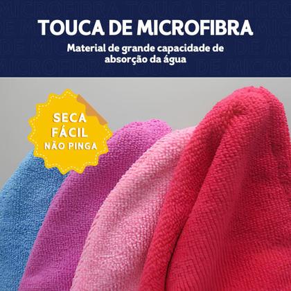 Imagem de Touca Mágica de Secagem Rápida  Ideal Cabelos Longos e Curtos  Tamanho Único