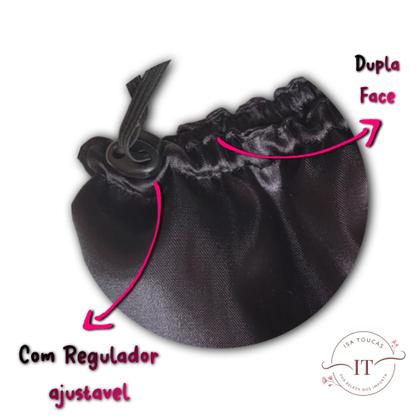 Imagem de Touca Nero de Cetim Dupla Face Com Regulador,