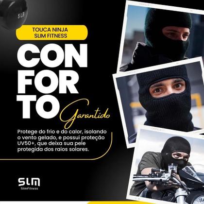 Imagem de Touca Ninja Balaclava Tecido Gelado Proteção UV50+ Motoboy