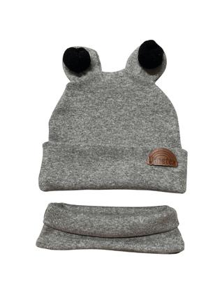 Imagem de Touca para bebê /criança Inverno gorro com cachecol