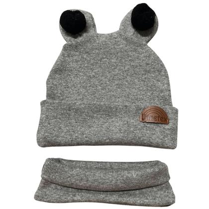 Imagem de Touca para bebê /criança Inverno gorro com cachecol