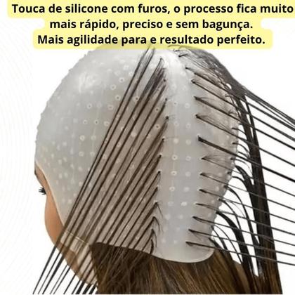 Imagem de Touca para reflexo Santa Clara Especial, Silicone, com furos Cod 4090