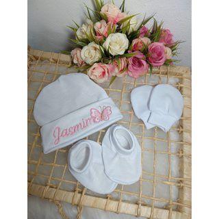 Imagem de Touca personalizada rn maternidade 100% algodão