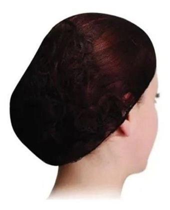 Imagem de Touca Rede Nylon Preta Para Cabelo - Pacote Com 100 Unidades - Descarpack