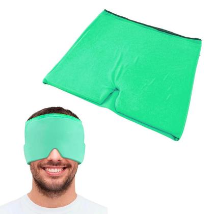 Imagem de Touca Termica Elastica Alivio Enxaqueca Quente E Frio Verde