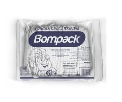 Imagem de Touca TNT Descartável 100un. Branca - Bompack
