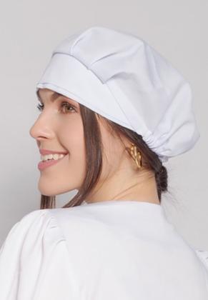 Imagem de Touca Tradicional Feminina Hera Elástico Branco