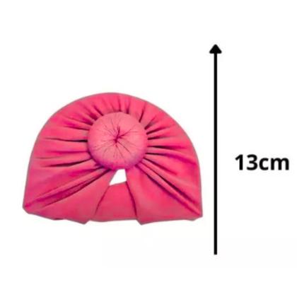 Imagem de Touca Turbante Infantil com Nó Central De Meninas Moda