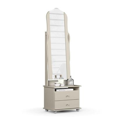 Imagem de Toucador com 2 Gavetas Espelho Delta Off White