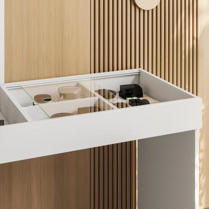 Imagem de Toucador Com Espelho Chinatown Branco Fosco