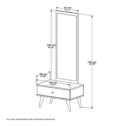 Imagem de Toucador JB 7001 Pérola e Nature Bechara