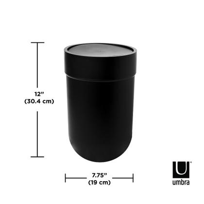 Imagem de Touch Lixeira Com Tampa Basculante Preto 6l Umbra