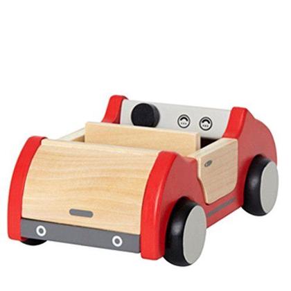 Imagem de Toy Car Hape Dollhouse Family Car Wooden for Doll House Red