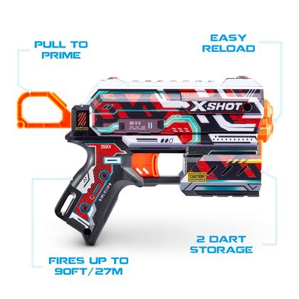 Imagem de Toy Foam Blaster XShot Skins Flux Blaster com 16 dardos, pacote com 2