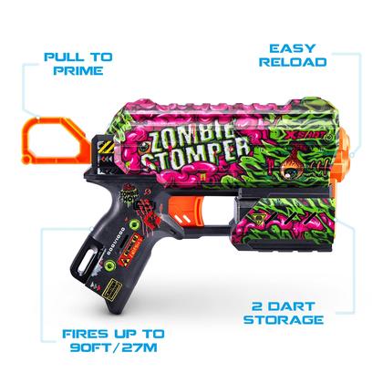 Imagem de Toy Foam Dart Blaster XShot Skins Flux Zombie Stomper, pacote com 2
