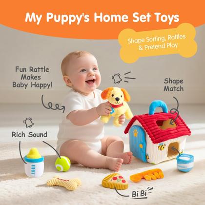 Imagem de Toy hahaland Montessori Puppy Plush Sensory 1 Year Old
