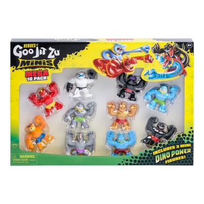 Toy Heroes of Goo Jit Zu Minis Mega Pacote com 10 + 3 Mini